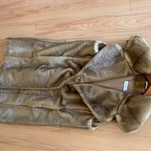 Calvin Klein Brown Faux Fur Vest